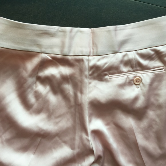 Satin BCBG Petal Pink pants never worn size 2 - Picture 5 of 6